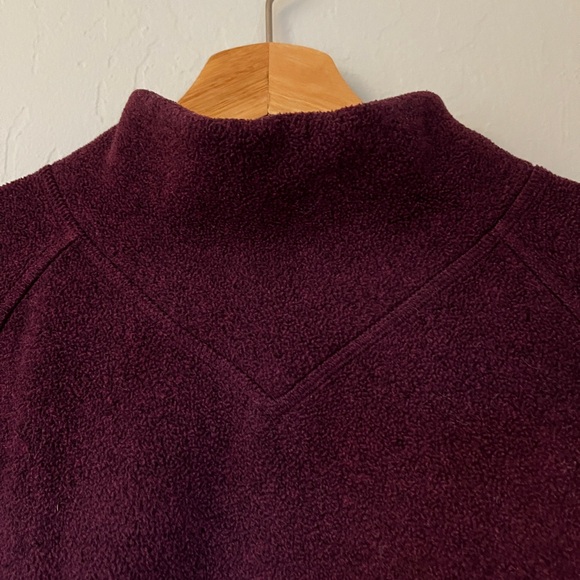 KIT AND ACE Hygge Pullover Purple Fleece Mock neck Sweatshirt Sz XS - Picture 2 of 5